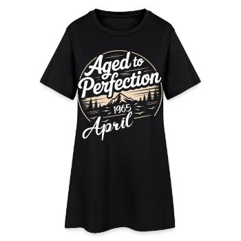 Avril 1965 anniversaire avril 1965 - Robe T-shirt Femme - noir - Devant