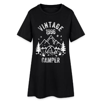 Vintage 1996 Camper 30th Birthday - Women’s T-Shirt Dress - black - Front
