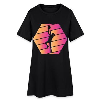 Basketball player - Women’s T-Shirt Dress - black - Front
