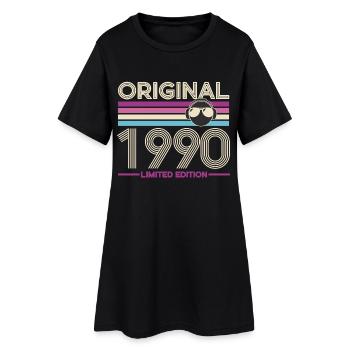 Originale limitierte Edition von 1990 - Frauen T-Shirt-Kleid - Schwarz - Vorne
