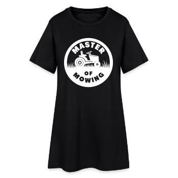 Maître de la tonte à tracteur à pelouse - Robe T-shirt Femme - noir - Devant
