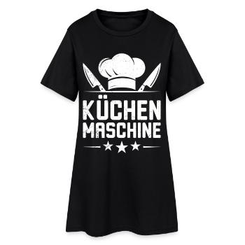 Chef's Clothes KITCHEN MACHINE Fun - Women’s T-Shirt Dress - black - Front