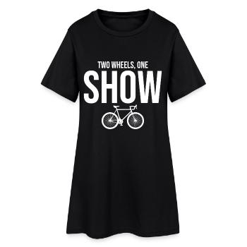 Professional Bicycle Acrobatics Performance Art  - Women’s T-Shirt Dress - black - Front
