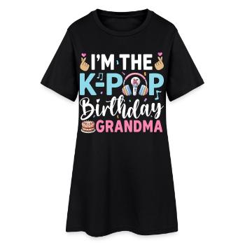 Je suis la grand-mère d’anniversaire de la K-Pop - Robe T-shirt Femme - noir - Devant