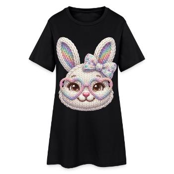 Lunettes de soleil de Lascives de Pâques Faux fil de Pâques Lunettes de Pesques - Robe T-shirt Femme - noir - Devant