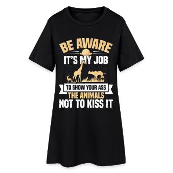  Travel Guide Vacation Guide Tourist Safari Tour - Women’s T-Shirt Dress - black - Front