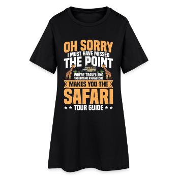  Tourist Guide African Travel Guide Safari Tour - Women’s T-Shirt Dress - black - Front