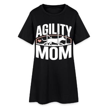 Maman Agility – Maman des Chiens de sport canin - Robe T-shirt Femme - noir - Devant