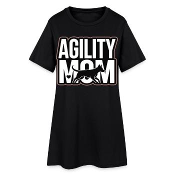 Maman Agility – Maman des Chiens de sport canin - Robe T-shirt Femme - noir - Devant