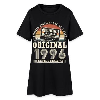 Original 1996 Vintage Vintage Birthday Gift - Women’s T-Shirt Dress - black - Front
