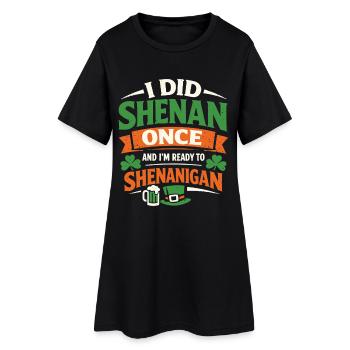Ready vor Shenanigans | St. Patrick's Day - Frauen T-Shirt-Kleid - Schwarz - Vorne
