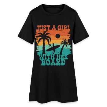 Stand up Paddle - Robe T-shirt Femme - noir - Devant