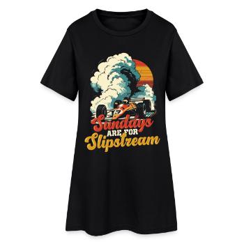 Les dimanches Autorennen Motorsport sont pour le Slipstream - Robe T-shirt Femme - noir - Devant