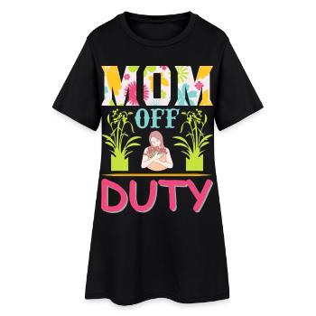 Chemise de la fête des mères de la maman en repos - Robe T-shirt Femme - noir - Devant
