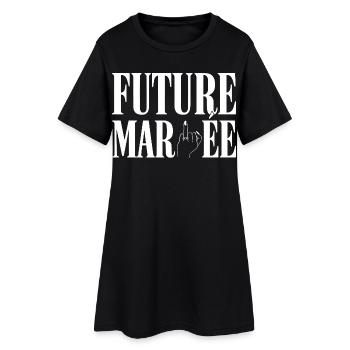 Future Mariée Humour Enterrement Vie Jeune Fille - Robe T-shirt Femme - noir - Devant