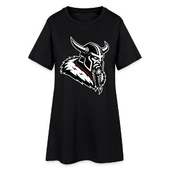 Viking Conqueror Guerrier de Profil Mascotte Norse - Robe T-shirt Femme - noir - Devant