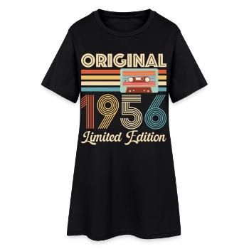 70th Birthday 70 Years 1956 Birthday Gift - Women’s T-Shirt Dress - black - Front