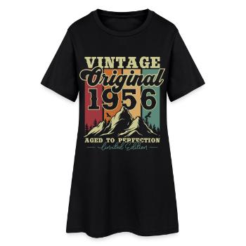 Original 1956 Vintage Vintage Anniversary Retro - Robe T-shirt Femme - noir - Devant