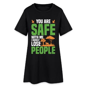 Agent de récupération de voiture Véhicule de récupération - Robe T-shirt Femme - noir - Devant