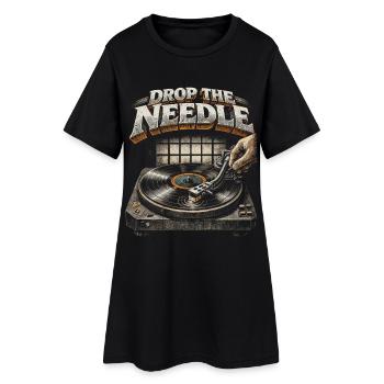 Vinyl Collector Record Collector Vinyl Records - Women’s T-Shirt Dress - black - Front