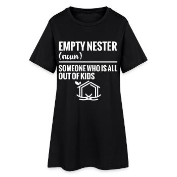 Fils du lycée de Empty Nester Emtpy Nester - Robe T-shirt Femme - noir - Devant
