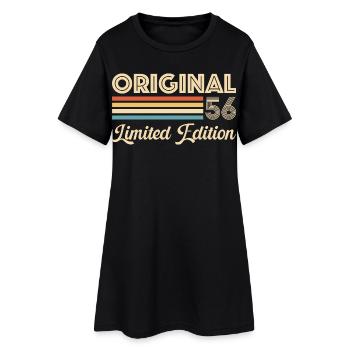 70e anniversaire 70 ans 1956 Original 56 Cadeau - Robe T-shirt Femme - noir - Devant