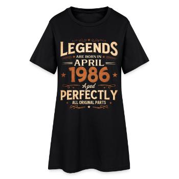 Cadeau pour 40 ans Mari avril 1986 Légendaire - Robe T-shirt Femme - noir - Devant