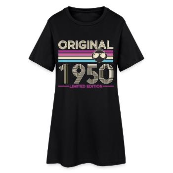 Original 1950 Édition Vintage - Robe T-shirt Femme - noir - Devant