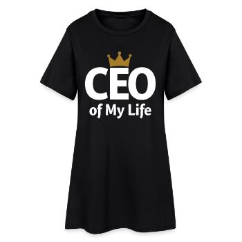 Déclaration du PDG de My Life Krone - Robe T-shirt Femme - noir - Devant
