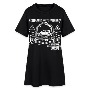 Normales Autofahren ? - Frauen T-Shirt-Kleid - Schwarz - Vorne