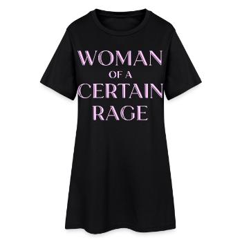 Femme d’une certaine rage Chemise pour femmes fortes - Robe T-shirt Femme - noir - Devant