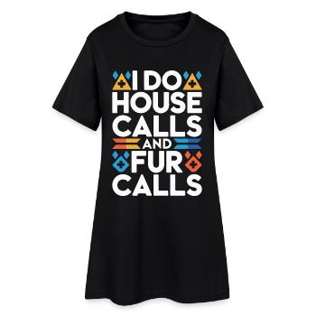 Vétérinaire mobile : je fais des visites à domicile et une clinique vétérinaire - Robe T-shirt Femme - noir - Devant