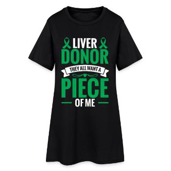 Transplantation hépatique du guerrier du don de foie - Robe T-shirt Femme - noir - Devant