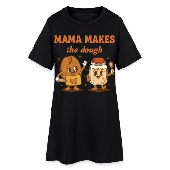 Sourdough Bread Baking Mama Makes The Dough Era - Women’s T-Shirt Dress - black - Front