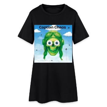 T-shirt Captain Chaos - Robe T-shirt Femme - noir - Devant