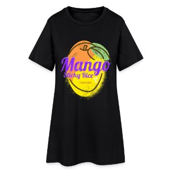 Mango Sticky Rice for Thailand Holiday Food Lover - Women’s T-Shirt Dress - black - Front