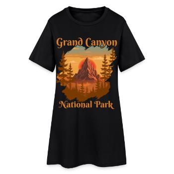 Grand Canyon National Park - Women’s T-Shirt Dress - black - Front