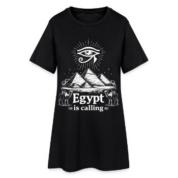 L’Égypte appelle le pharaon des fêtes d’Égypte - Robe T-shirt Femme - noir - Devant