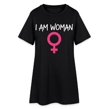Je suis une femme Féminisme Femme de pouvoir - Robe T-shirt Femme - noir - Devant