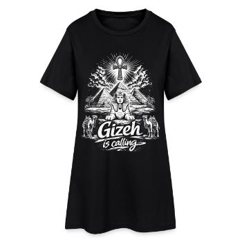Giza is calling Egypt Pyramids Trip - Women’s T-Shirt Dress - black - Front