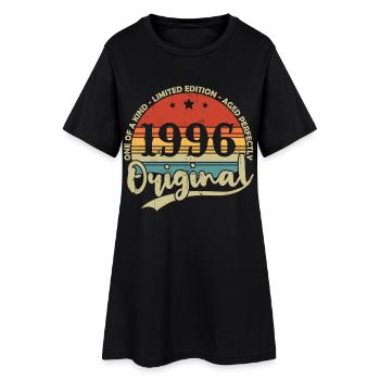 Original 1996 Vintage Vintage Anniversaire Rétro - Robe T-shirt Femme - noir - Devant