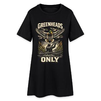 Chasse aux canards uniquement - Robe T-shirt Femme - noir - Devant