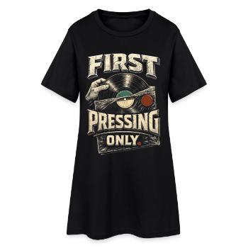 Disques vinyles de collection Vinyl : premier pressage uniquement - Robe T-shirt Femme - noir - Devant