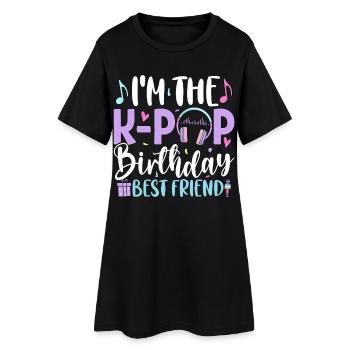 Je suis le meilleur ami d’anniversaire de la K Pop - Robe T-shirt Femme - noir - Devant