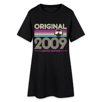 Originale limitierte Edition 2009 - Frauen T-Shirt-Kleid - Schwarz - Vorne