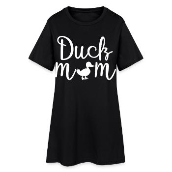 Chemise drôle mignonne de Duck Mom - Robe T-shirt Femme - noir - Devant