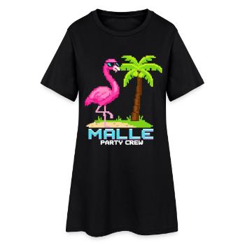 Malle Party Crew Flamingo - Women’s T-Shirt Dress - black - Front