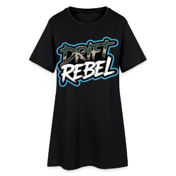 Drift Rebel Auto Szene Tuning Auto Treffen Outfit - Frauen T-Shirt-Kleid - Schwarz - Vorne
