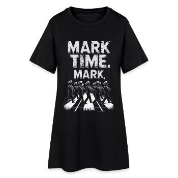 Fanfare de fanfare Brass Band Mark Time Mark - Robe T-shirt Femme - noir - Devant