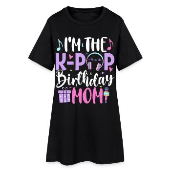 Je suis la maman d’anniversaire de K Pop - Robe T-shirt Femme - noir - Devant